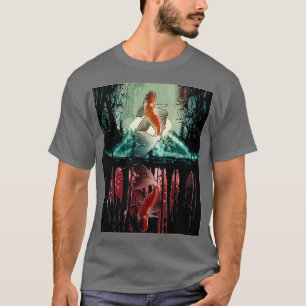 T-shirt Vintage Jungle esthétique Koi Poisson