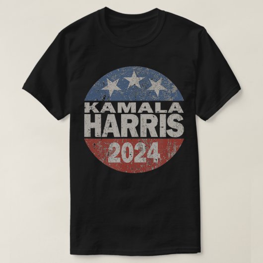 T-shirt Vintage Kamala Harris 2024 (Design devant)