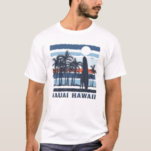 T-shirt Vintage Kauai Hawaii Hawaii Surf de plage Surfer S