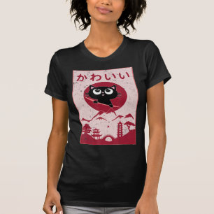 T-shirt Vintage Kawaii Cat Anime