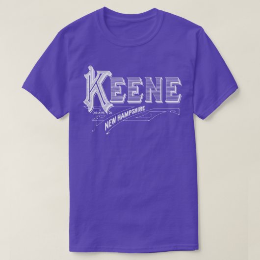 T-shirt Vintage Keene NH (Design devant)
