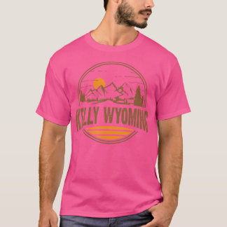 T-shirt Vintage Kelly Wyoming Mountain Randonnée Souvenir 