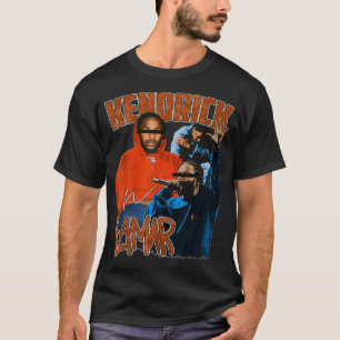 T-shirt Vintage Kendricks Art Lamars Rapper80s 90s
