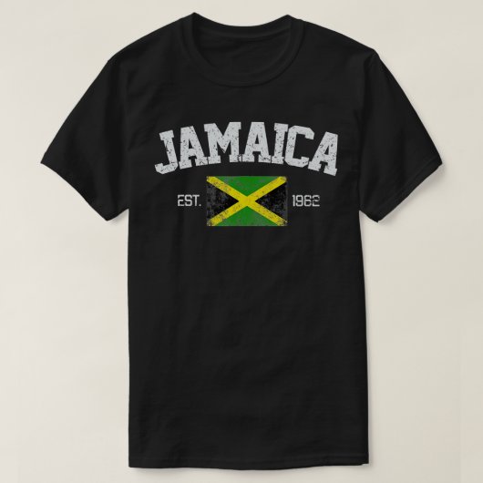 T-shirt Vintage Kingston Jamaïque Est (Design devant)