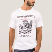 T-shirt Vintage Kitty Biscuits Bakery Funny (Devant)