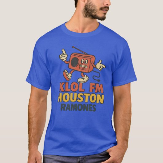 T-shirt Vintage KLOL Houston (Devant)
