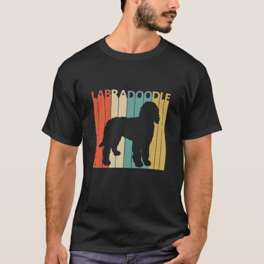 T-shirt Vintage Labradoodle Chien Propriétaire Idée cadeau (Devant)