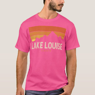 T-shirt Vintage Lake Louise Alberta Mountains Randonnée Su
