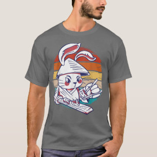 T-shirt Vintage lapin samouraï à la confection de sushis, 