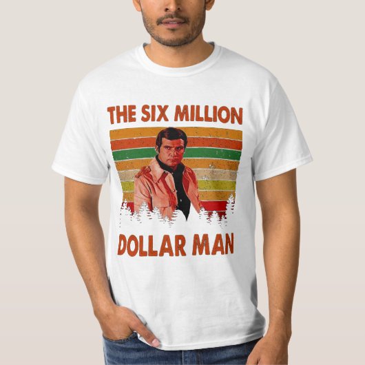 T-shirt Vintage Le six millions de dollars (Devant)