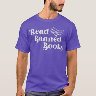 T-shirt Vintage Lecture Blancs Livres Interdits