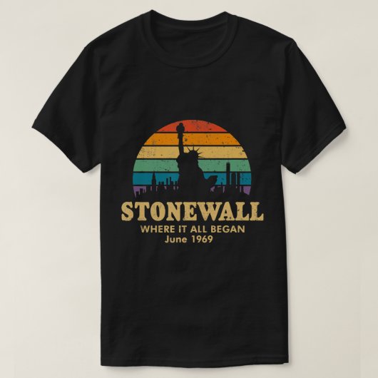 T-shirt Vintage LGBTQ Stonewall 1969 (Design devant)