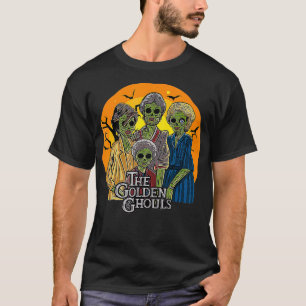 T-shirt Vintage L'Halloween Des Gouls D'Or Pour Les Hommes