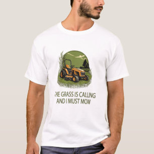 T-shirt Vintage L'herbe appelle et je dois mow drôle