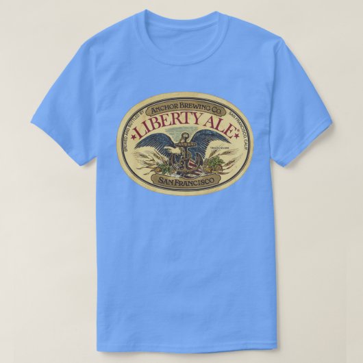 T-shirt Vintage Liberty Ale Ancre brassage (Design devant)