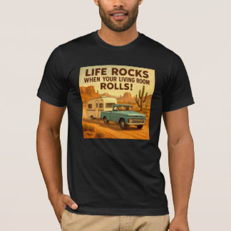 T-shirt Vintage Life Rocks Aventure en VR dans le désert