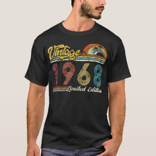 T-shirt Vintage Limited Edition Vintage 1968 Anniversaire
