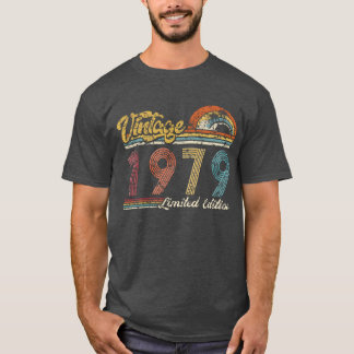 T-shirt Vintage Limited Edition Vintage 1979 Birthday retr