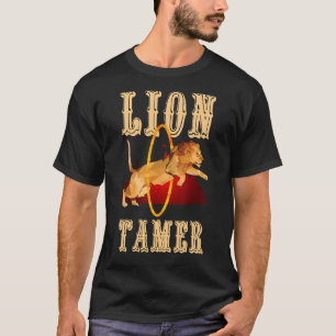T-shirt Vintage Lion Tamer Retro Carnival Thème Cirque Sta