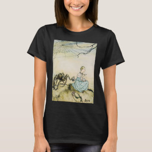 T-shirt Vintage Little Miss Muffet par Arthur Rackham