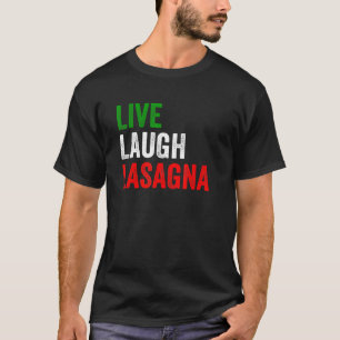 T-shirt Vintage Live Rire Lasagna Drôle italien Drôle Lasa