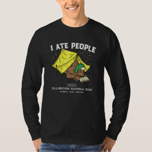 T-shirt Vintage Look Yellowstone Parc national Grizzly