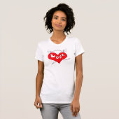T-shirt vintage Love (Devant entier)