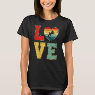 T-shirt Vintage Love Leopard Gecko Retro les années 70 80s