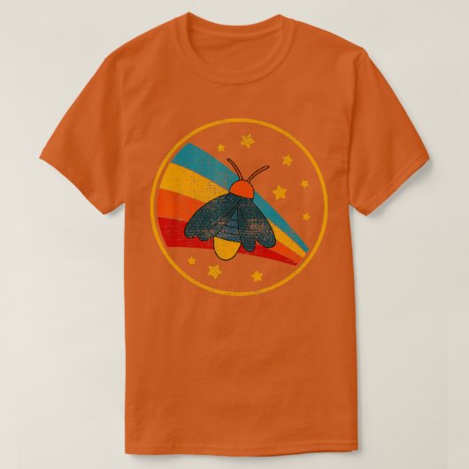 T-shirt Vintage lucioles éclairs Bugs GlowWorm (Design devant)
