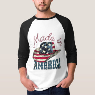 T-shirt Vintage Made in America Casquette de Cowboy Patrio
