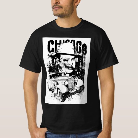 T-shirt Vintage mafieux de Chicago (Devant)