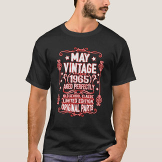 T-shirt Vintage Mai 1965 57E Anniversaire Parties original
