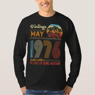 T-shirt Vintage mai 1976 Anniversaire