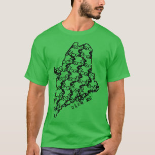 T-shirt Vintage Maine State Vélo ME Vélo équitation