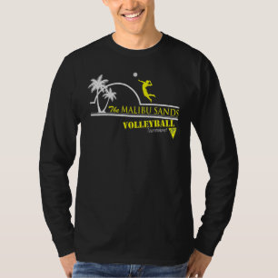 T-shirt Vintage Maliibu Beach Sands Coconut Tree Sunset Cl