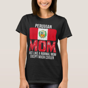 T-shirt Vintage maman péruvienne Pérou Drapeau Drapeau Des