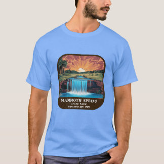 T-shirt Vintage Mammoth Spring State Park Arkansas State P