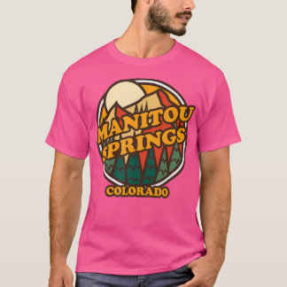 T-shirt Vintage Manitou Springs Colorado Mountain Randonné