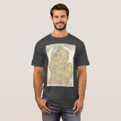 T-shirt Vintage Map of Michigan 1897 (Devant entier)