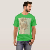 T-shirt Vintage Map of Mobile Alabama 1940 (Devant entier)