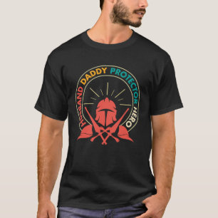 T-shirt Vintage mari papa protecteur héros Chevalier père