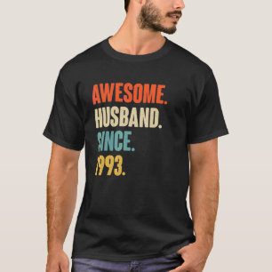 T-shirt Vintage Mari stupéfiant depuis 1993 29 Mariage Ani