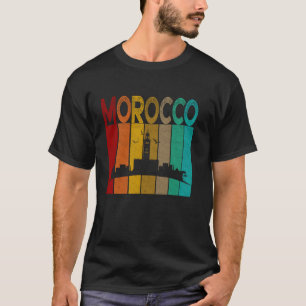 T-shirt Vintage Maroc Chemise, I Love Maroc Carte Maroc Ma