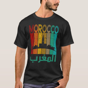 T-shirt Vintage Maroc Chemise, I Love Maroc Carte Maroc Ma