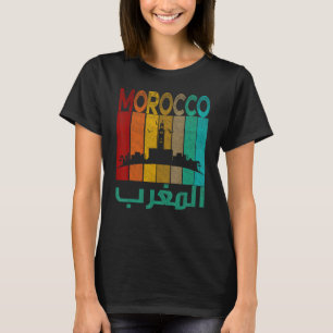 T-shirt Vintage Maroc Chemise, I Love Maroc Carte Maroc Ma