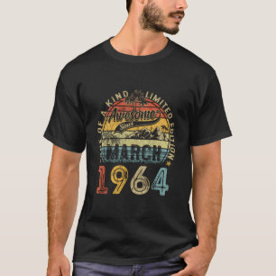 T-shirt Vintage Mars 1964 60 Ans 60E Anniversaire Don