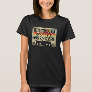 T-shirt Vintage mars 2010 15e anniversaire Rétro - 15 ans