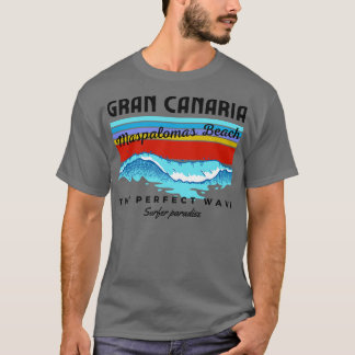 T-shirt Vintage Maspalomas Plage Gran Canaria Espagne