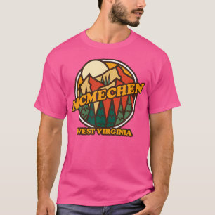 T-shirt Vintage Mcmécen West Virginia Mountain Randonnée S