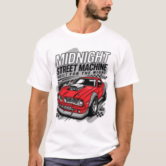 T-shirt Vintage Mechanic Shirt - Midnight Street Machine C